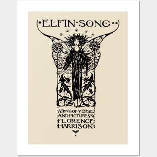 Elfin Song - vintage illustration by Florence Harrison Posters and Art